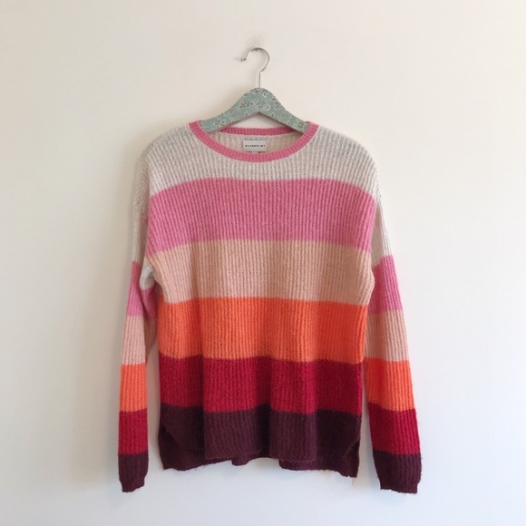 SILVERFLINT | Bold Stripe Pink Sweater - Picture 1 of 8